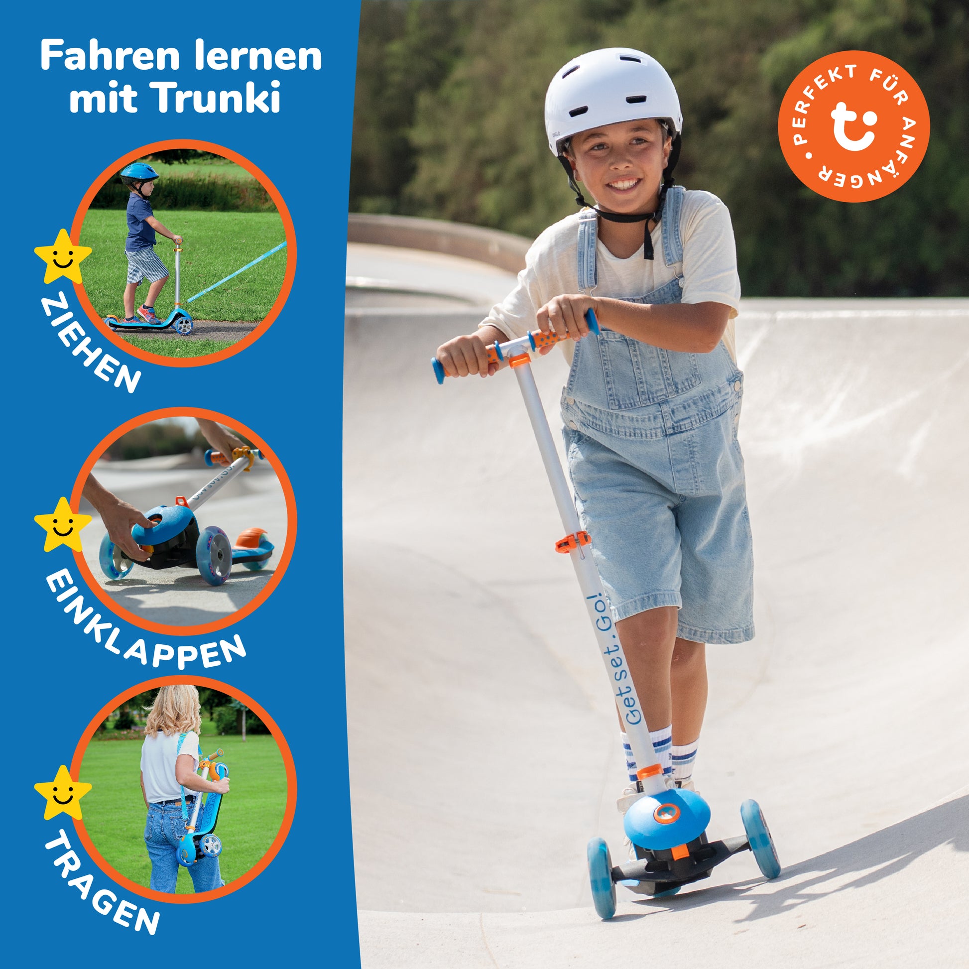 Trunki-Faltbarer-3-Rӓdriger-Roller-Groβ-4-7-Jahre-(Blau)-bild4
