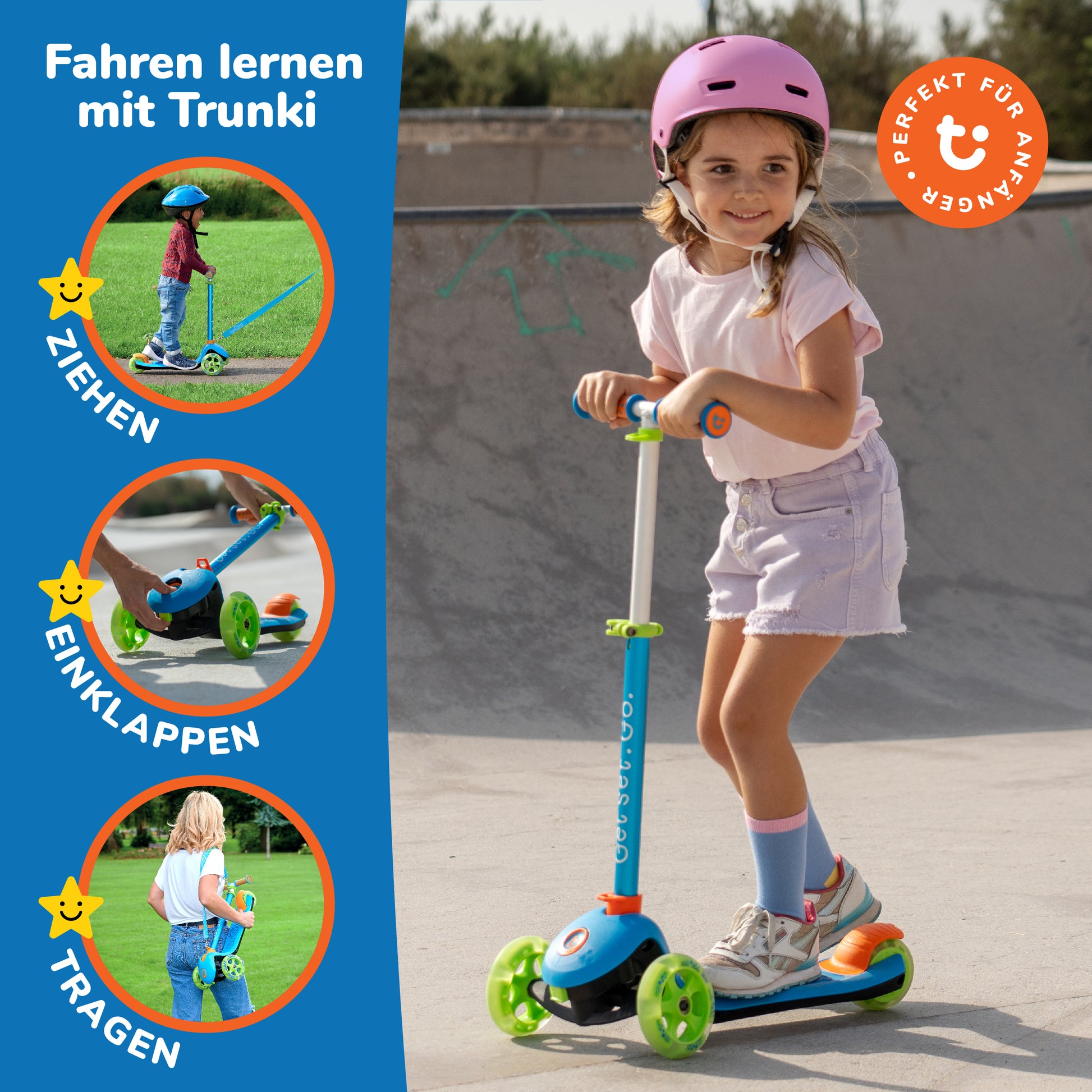 Trunki-Faltbarer-3-Rӓdriger-Roller-Klein-2-5-Jahre-(Blau)-bild4