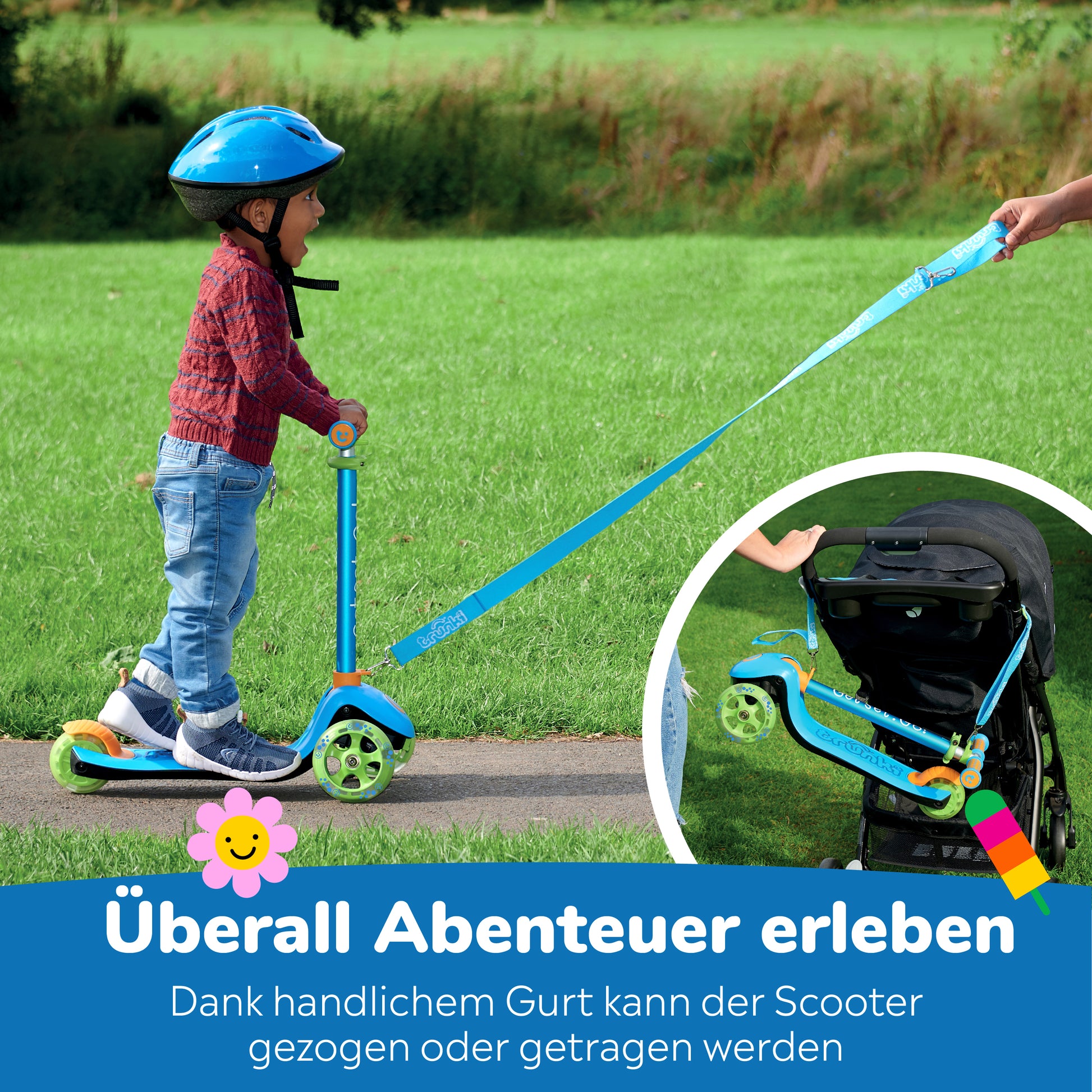 Trunki-Faltbarer-3-Rӓdriger-Roller-Klein-2-5-Jahre-(Blau)-bild5
