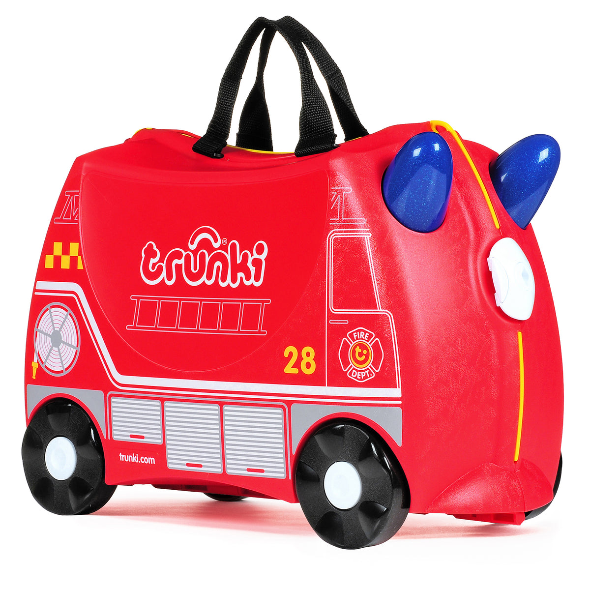 Feuerwehrmann Sam 3D Trolley Rucksack – Kinder Reisekoffer Mit Rädern Zum Ziehen Und Tragen, 31 Cm (blau/rot)