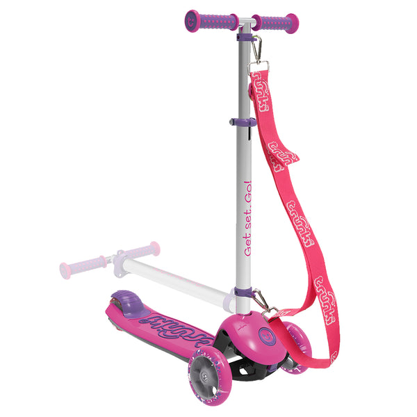 Trunki Faltbarer 3-Rӓdriger Roller Groβ, 4-7 Jahre (Pink)