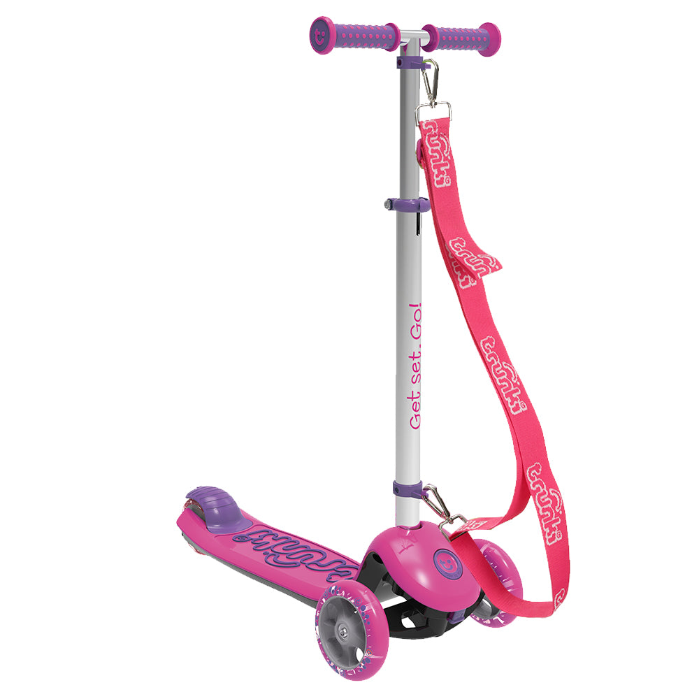 Trunki Faltbarer 3-Rӓdriger Roller Groβ, 4-7 Jahre (Pink)
