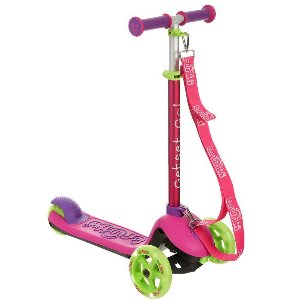 Trunki Faltbarer 3-Rӓdriger Roller Klein,  2-5 Jahre (Pink)