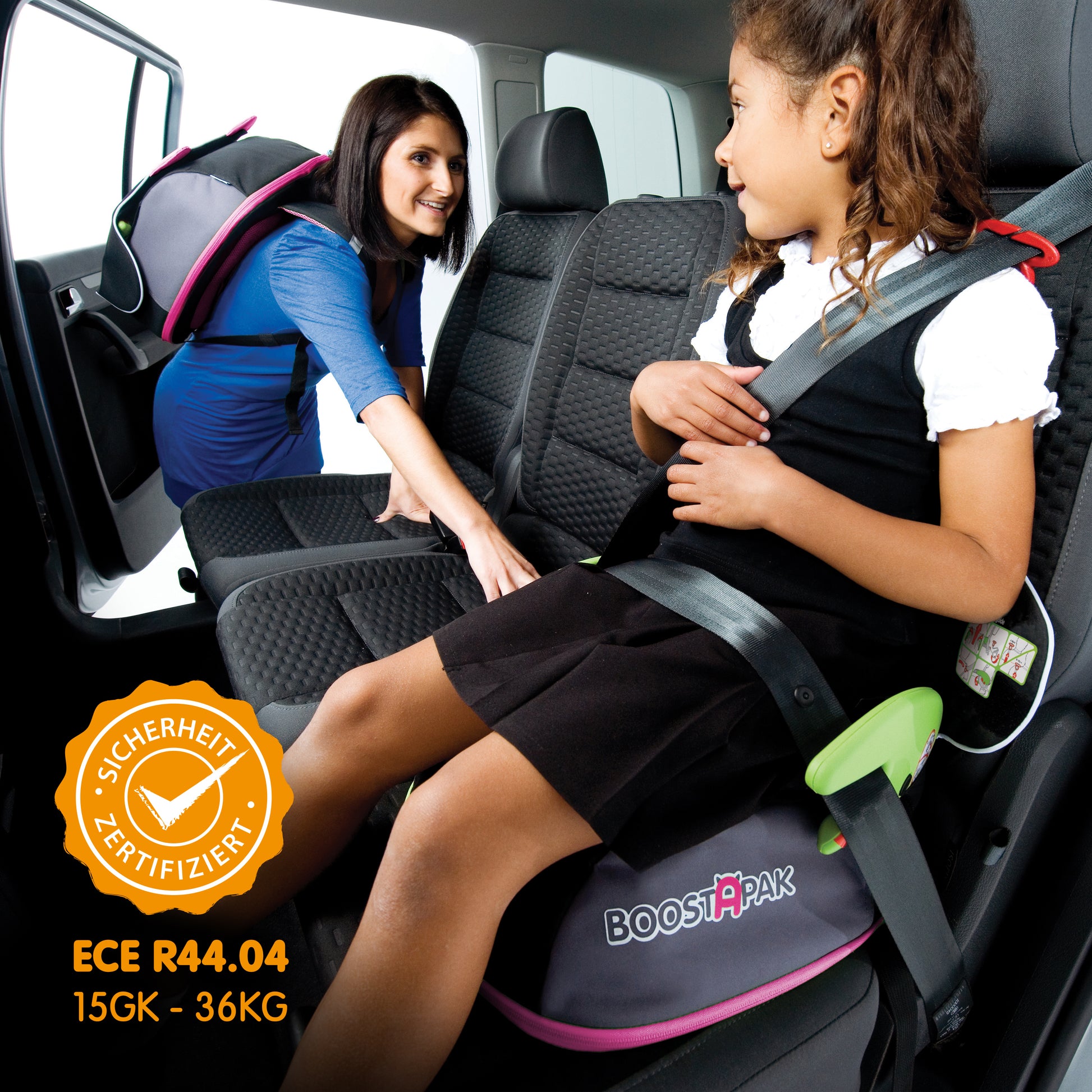 BoostApak Rucksack für Kinderautositze - Pink